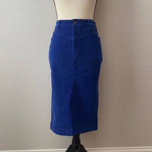 Corduroy Midi Skirt